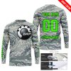 LIMITED EDITION PRODUCTS - US AIR PORCE - CAN AM RACING - CUSTOM NAME - GREEN - JERSEY