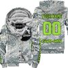 LIMITED EDITION PRODUCTS - US AIR PORCE - CAN AM RACING - CUSTOM NAME - GREEN 1 - FLEECE ZIP HOODIE