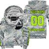 LIMITED EDITION PRODUCTS - US AIR PORCE - CAN AM RACING - CUSTOM NAME - NEON - FLEECE ZIP HOODIE