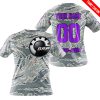 LIMITED EDITION PRODUCTS - US AIR PORCE - CAN AM RACING - CUSTOM NAME - PURPLE - T-SHIRT