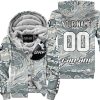 LIMITED EDITION PRODUCTS - US AIR PORCE - CAN AM RACING - CUSTOM NAME - WHITE - FLEECE ZIP HOODIE