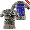 LIMITED EDITION PRODUCTS  - US ARMY - CAN AM RACING - CUSTOM NAME - BLUE - T-SHIRT