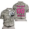 LIMITED EDITION PRODUCTS  - US ARMY - CAN AM RACING - CUSTOM NAME - PINK 1 - POLO SHIRT