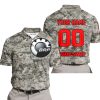 LIMITED EDITION PRODUCTS  - US ARMY - CAN AM RACING - CUSTOM NAME - RED - POLO SHIRT