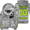 LIMITED EDITION PRODUCTS - US ARMY V1 - CAN AM RACING - CUSTOM NAME - NEON - FLEECE ZIP HOODIE