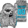 LIMITED EDITION PRODUCTS - US ARMY V1 - CAN AM RACING - CUSTOM NAME - SKY BLUE - FLEECE ZIP HOODIE
