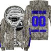 LIMITED EDITION PRODUCTS - US ARMY V2 - CAN AM RACING - CUSTOM NAME - BLUE - FLEECE ZIP HOODIE