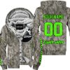 LIMITED EDITION PRODUCTS - US ARMY V2 - CAN AM RACING - CUSTOM NAME - GREEN - FLEECE ZIP HOODIE