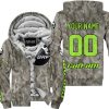 LIMITED EDITION PRODUCTS - US ARMY V2 - CAN AM RACING - CUSTOM NAME - GREEN 1 - FLEECE ZIP HOODIE