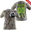 LIMITED EDITION PRODUCTS - US ARMY V2 - CAN AM RACING - CUSTOM NAME - GREEN 1 - T-SHIRT