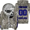 LIMITED EDITION PRODUCTS - US ARMY V2 - CAN AM RACING - CUSTOM NAME - NAVY - FLEECE ZIP HOODIE