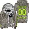 LIMITED EDITION PRODUCTS - US ARMY V2 - CAN AM RACING - CUSTOM NAME - NEON - FLEECE ZIP HOODIE