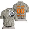 LIMITED EDITION PRODUCTS - US ARMY V2 - CAN AM RACING - CUSTOM NAME - ORANGE - POLO SHIRT