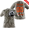 LIMITED EDITION PRODUCTS - US ARMY V2 - CAN AM RACING - CUSTOM NAME - ORANGE - T-SHIRT