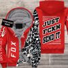 MOTOCROSS PERSONALIZED FX RACING | FLEECE HOODIE | COLOR RED