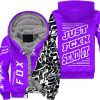 [PREMIUM] JUST FNKN SEND IT PURPLE FLEECE HOODIE
