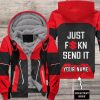 MOTOCROSS PERSONALIZED FX RACING V1 | FLEECE HOODIE | SUZUKI
