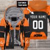 CUSTOM NAME RACING FLEECE HOODIE | KTM V2