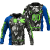 CUSTOM NAME RACING | BLUE CAMO | KAWASAKI