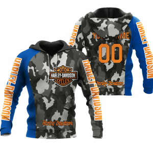 CUSTOM NAME RACING | BLUE CAMO | HARLEY