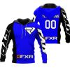 CUSTOM NAME RACING | BLACK-BLUE | FXR