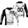 CUSTOM NAME RACING | WHITE-BLACK | FLY RACING V2