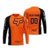 FOX RACING BLACK ORANGE | CUSTOM NAME | JERSEY