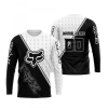FX RACING WHITE BLACK | CUSTOM NAME | JERSEY