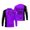 FOX RACING BLACK PURPLE | CUSTOM NAME | JERSEY