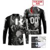 KAWASAKI BLACK CAMO | CUSTOM NAME | JERSEY