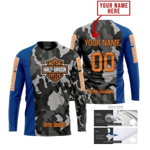 HARLEY BLUE CAMO | CUSTOM MOTOCROSS JERSEYS
