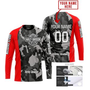 HARLEY RED CAMO | CUSTOM MOTOCROSS JERSEYS V1