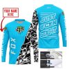 FOX MONSTER ENERGY RACING SKY BLUE | CUSTOM MOTOCROSS JERSEYS