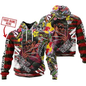 FREDDY KRUEGER HARLEY DAVIDSON RACING | HOODIE & JERSEY | KID-YOUTH & ADULT