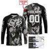 FOX RACING BLACK CAMO JERSEY | CUSTOM NAME RACING JERSEY |  KIDS/YOUTH/ADULT