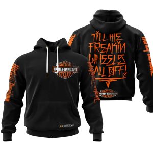 TILL THE FUCKIN/FREAKIN WHEEL FALL OFF | HARLEY DAVIDSON RACING BLACK V1 | CUSTOM NAME | KID/YOUTH/ADULT