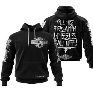 TILL THE FUCKIN/FREAKIN WHEEL FALL OFF | HARLEY DAVIDSON RACING BLACK | CUSTOM NAME | KID/YOUTH/ADULT