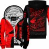 PREMIUM JUST FCKN GONNA SEND IT - CUSTOM NAME FLEECE HOODIE - HONDA - RED BLACK