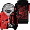 PREMIUM JUST FCKN GONNA SEND IT - CUSTOM NAME FLEECE HOODIE - GAS GAS - RED BLACK