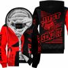 PREMIUM JUST FCKN GONNA SEND IT - CUSTOM NAME FLEECE HOODIE - FOX RACING - RED BLACK