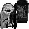 PREMIUM JUST FCKN GONNA SEND IT - CUSTOM NAME FLEECE HOODIE - FOX RACING - GREY BLACK