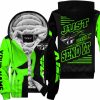 PREMIUM JUST FCKN GONNA SEND IT - CUSTOM NAME FLEECE HOODIE - FLY RACING - GREEN BLACK