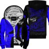 PREMIUM JUST FCKN GONNA SEND IT - CUSTOM NAME FLEECE HOODIE - FLY RACING - BLUE BLACK