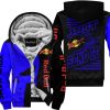 PREMIUM JUST FCKN GONNA SEND IT - CUSTOM NAME FLEECE HOODIE  - RED BULL - BLUE BLACK