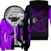 PREMIUM JUST FCKN GONNA SEND IT - CUSTOM NAME FLEECE HOODIE - CAN AM - PURPLE BLACK