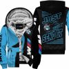 PREMIUM JUST FCKN GONNA SEND IT - CUSTOM NAME FLEECE HOODIE - BMW - SKY BLUE BLACK