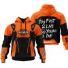 TOO FAST TO LIVE TOO YOUNG TO DIE - HARLEY DAVIDSON - ORANGE