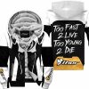 TOO FAST TO LIVE TOO YOUNG TO DIE - FLEECE HOODIE - THOR RACING - WHITE