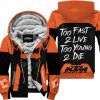 TOO FAST TO LIVE TOO YOUNG TO DIE - FLEECE HOODIE - KTM RACING - ORANGE