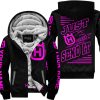 PREMIUM JUST FCKN GONNA SEND IT - CUSTOM NAME - HUSQVARNA - PINK BLACK - FLEECE ZIP HOODIE